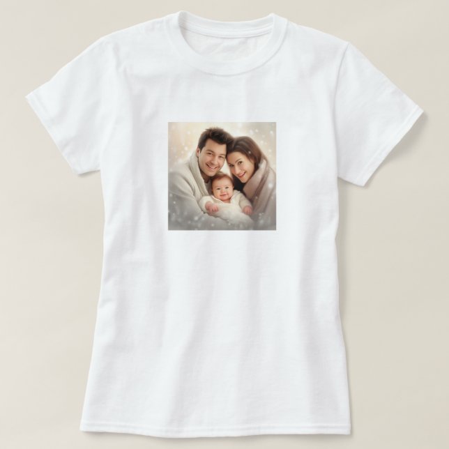 Elegant Custom Add Your Own Photo gift for Wifey T-Shirt (Design Front)