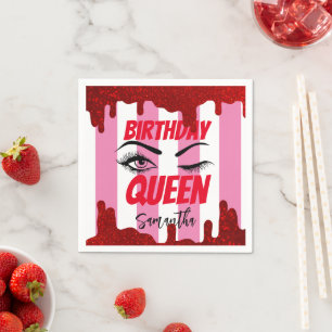 Elegant Custom Birthday 18th   21st   40th   50th  Napkin