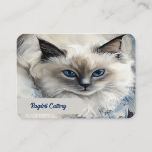 Elegant Custom Business Card for Ragdoll Cattery