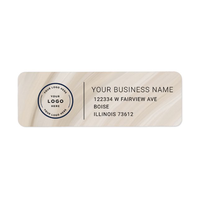 Elegant Custom Business Return Address Label (Front)