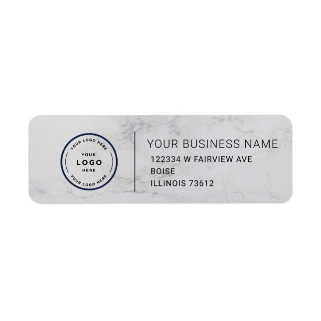 Elegant Custom Business Return Address Label (Front)