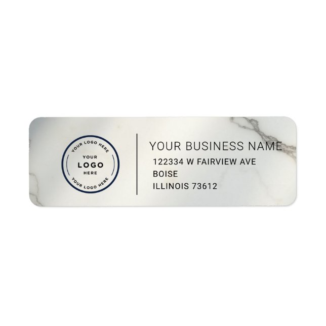 Elegant Custom Business Return Address Label (Front)