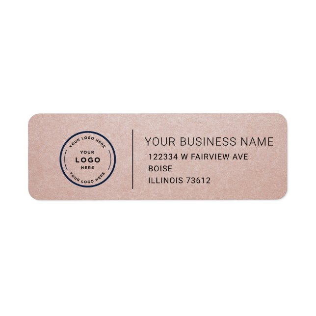 Elegant Custom Business Return Address Label (Front)