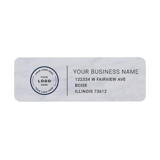 Elegant Custom Business Return Address Label (Front)