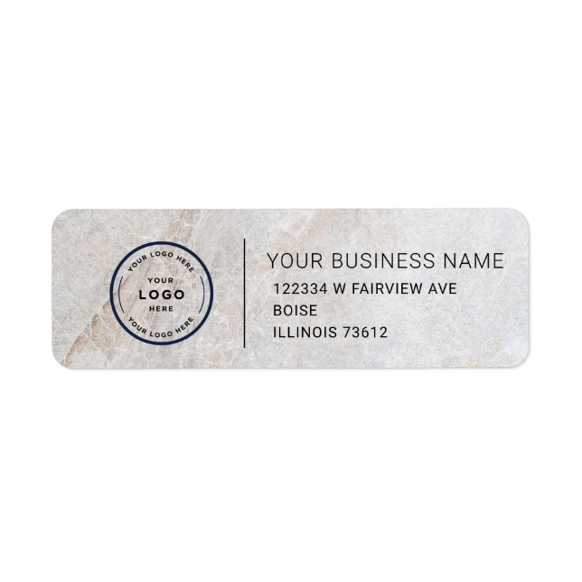 Elegant Custom Business Return Address Label (Front)