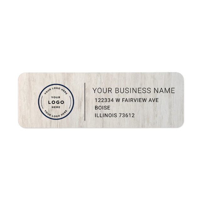 Elegant Custom Business Return Address Label (Front)