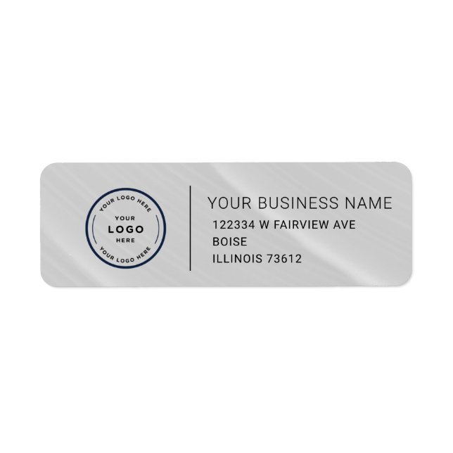 Elegant Custom Business Return Address Label (Front)