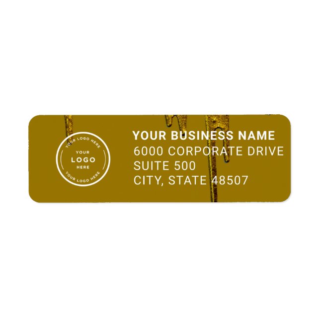 Elegant Custom Business Return Address Label (Front)