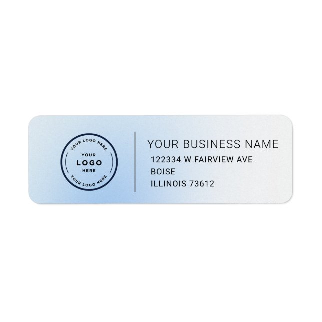 Elegant Custom Business Return Address Label (Front)