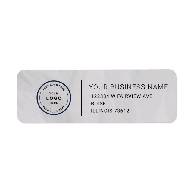 Elegant Custom Business Return Address Label (Front)
