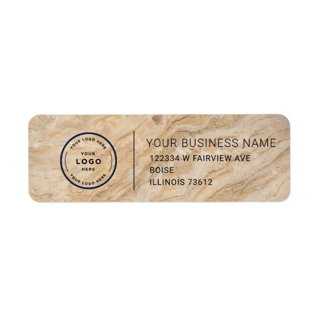 Elegant Custom Business Return Address Label (Front)