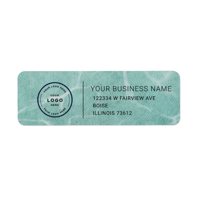 Elegant Custom Business Return Address Label (Front)