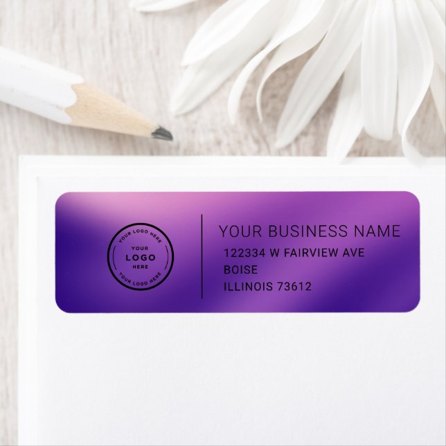 Elegant Custom Business Return Address Label (Insitu)