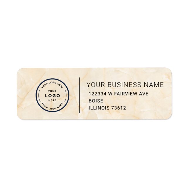 Elegant Custom Business Return Address Label (Front)