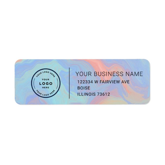Elegant Custom Business Return Address Label (Front)