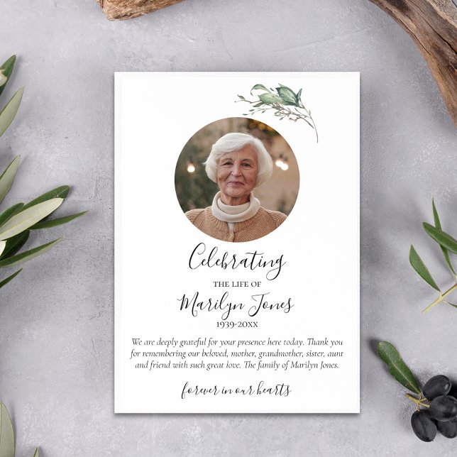Elegant Custom Celebration of Life Flat Program (Elegant Custom Celebration of Life Flat Program
)