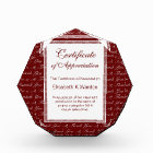 Elegant Custom Colour Certificate of Appreciation