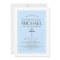 Elegant Custom Colour Communion Invitation Blue