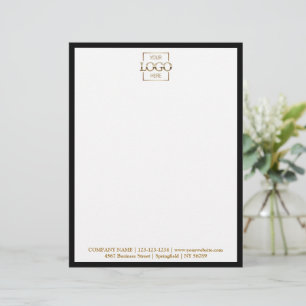 Elegant Custom Company Business Logo Branding Letterhead