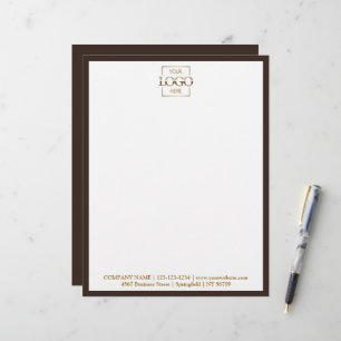 Elegant Custom Company Business Logo Branding Letterhead