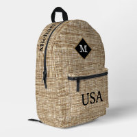 Elegant custom design stylish Burlap Black Brown