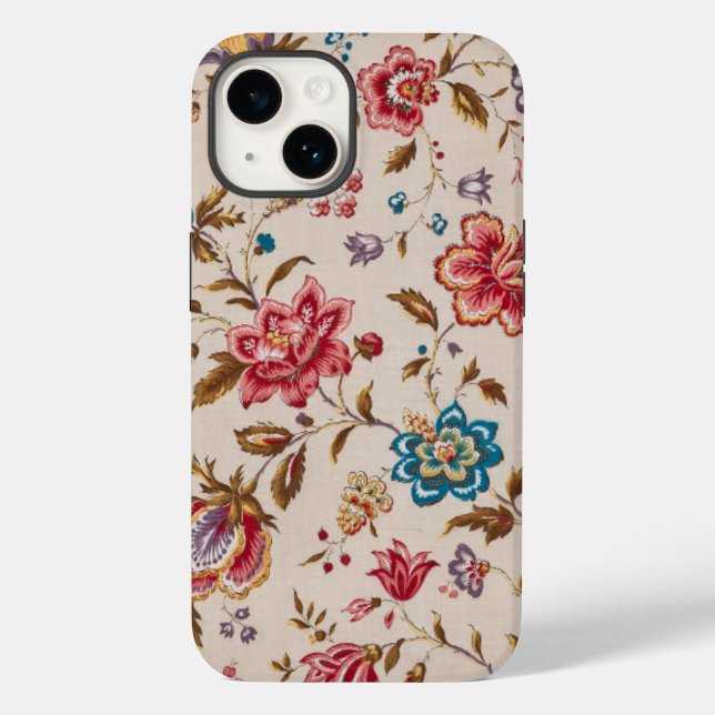 Elegant Custom Floral Photo Case-Mate iPhone Case (Back)