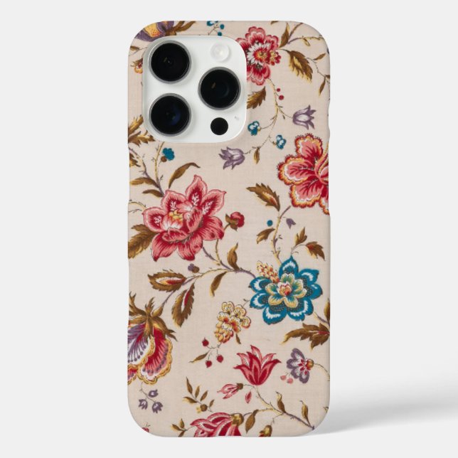 Elegant Custom Floral Photo Case-Mate iPhone Case (Back)