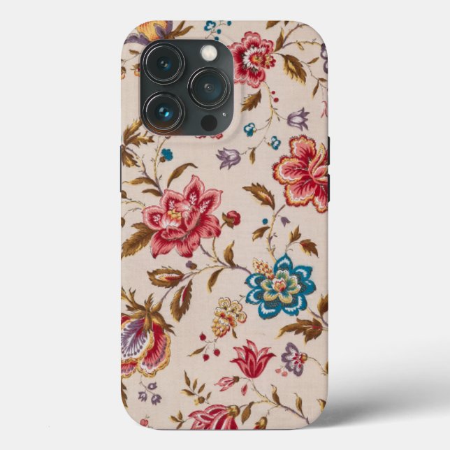 Elegant Custom Floral Photo Case-Mate iPhone Case (Back)
