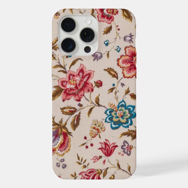 Elegant Custom Floral Photo iPhone Case (Back)