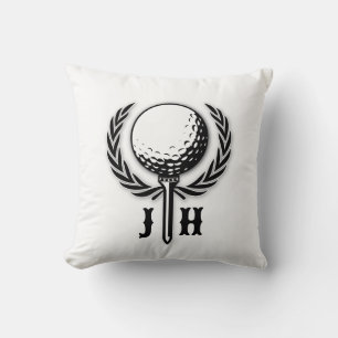 Elegant Custom Golf Monogram Design Cushion