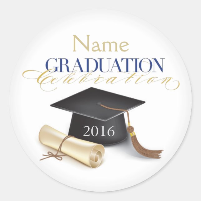 Elegant Custom Graduation Envelope Seals (Front)