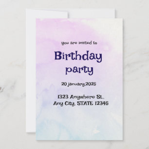 Elegant Custom Invitation Card for Any Occasion