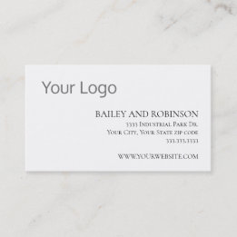 Elegant Custom Logo Business Card