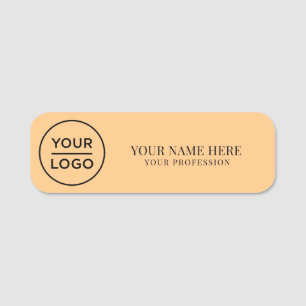Elegant custom Logo Employee magnetic, safety pin Name Tag