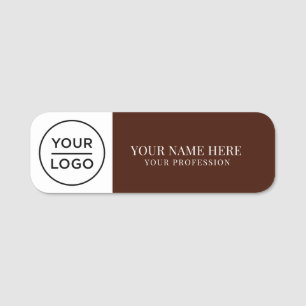 Elegant custom Logo Employee magnetic, safety pin Name Tag
