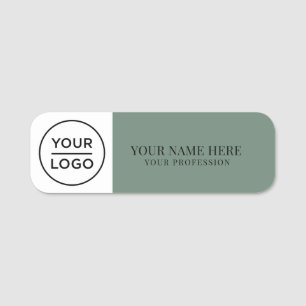 Elegant custom Logo Employee magnetic, safety pin Name Tag