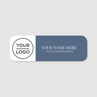 Elegant custom Logo Employee magnetic, safety pin Name Tag