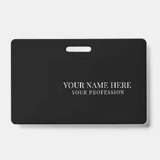 Elegant custom Logo Employee Simple ID Badge