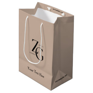 Elegant Custom Logo Jewelry Business Medium Gift Bag