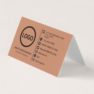 Elegant Custom Logo Modern Minimalist Business Card