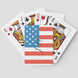 Elegant Custom Monogram Playing Cards