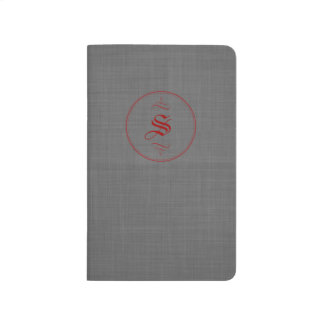 Elegant Custom Monogram Vintage Pocket Journals