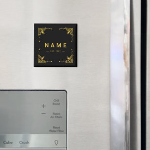 Elegant Custom Name Magnet for Home or Office