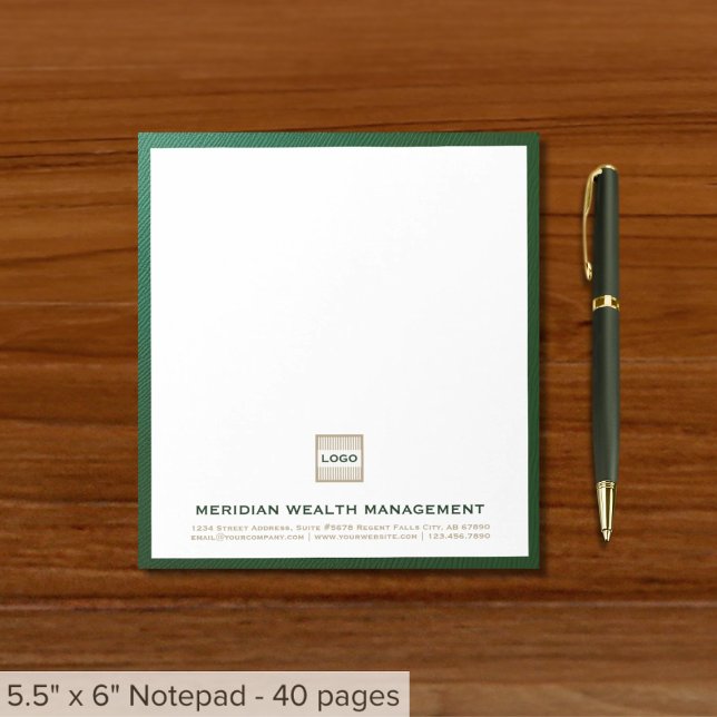 Elegant Custom Notepad with Logo (Creator Uploaded)