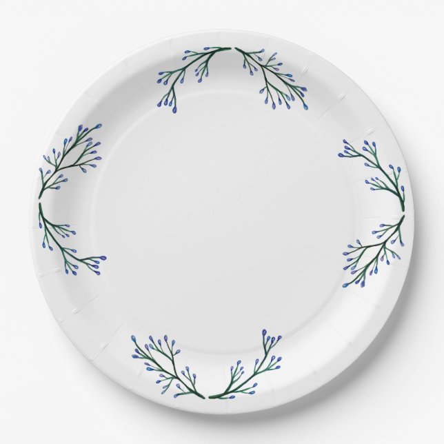 Elegant Custom Paper Plates (Front)