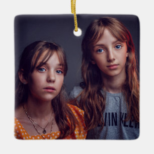 Elegant Custom Photo Ceramic Ornament