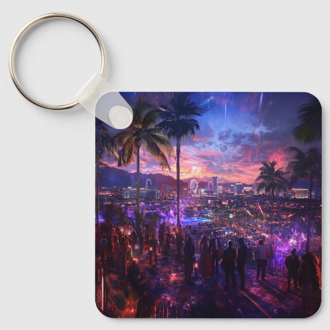 Elegant Custom Photo keychain Add Your Own Photo (Front)