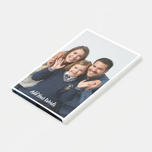 Elegant Custom Photo & Text Personalised Post-it Notes