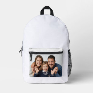 Elegant Custom Photo & Text Personalised  Printed Backpack