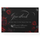 Elegant Custom Red and Black Floral Wedding